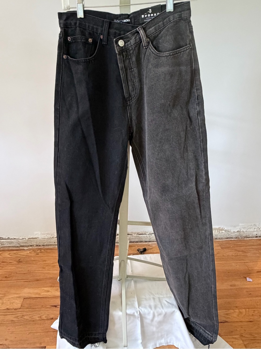 Two-Tone Black/Grey Women’s Jeans